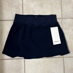 Lululemon Navy Pace Rival MR Skirt Long.